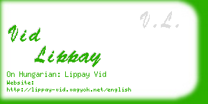 vid lippay business card